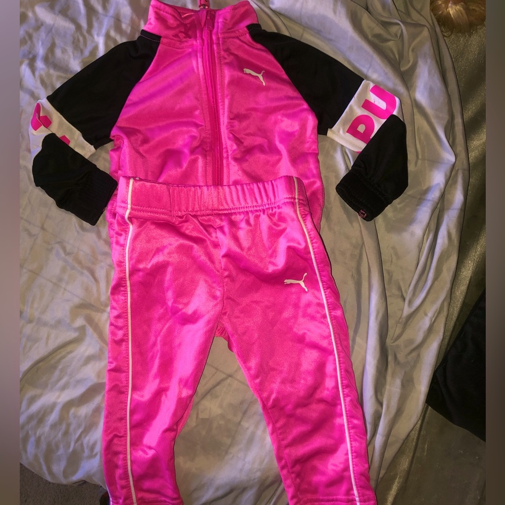 Toddler girls puma sweatsuit